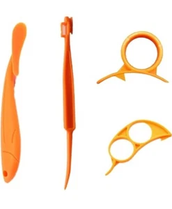 17 Pcs Orange Citrus Peeler Citrus Lemon Remover Easy Fruit Opener Slicer Peeler - Picture 1 of 7