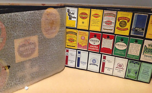 Album containing nearly  200 Cigarette Packet Fronts + Beer Labels,