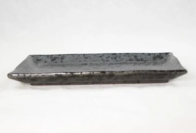 Rectangular Black Ceramic Humidity / Drip Tray for Bonsai Tree  7.75"x 5"x 0.75" - Image 1 of 3