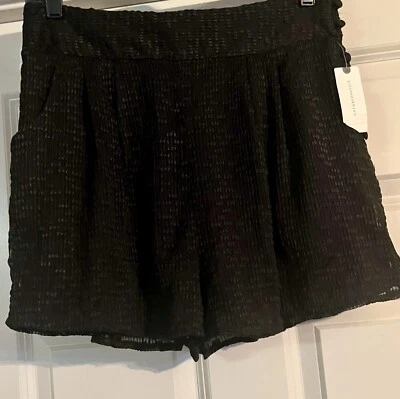 $158 Anthropologie Lenon Boho Embroidered Size M Side Zip Black Noir Dress Short - Image 1 of 4