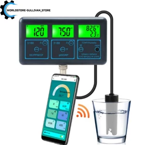 7in1 Smart Monitor Fish Tank WIFI Pool Water Quality Meter PH ORP EC PPM Tester - Picture 1 of 6