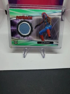 2021 Topps Rey Mysterio WWE Payback Authentic Event Used Mat Relic #/199 SP - Image 1 of 4