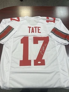 Ohio State Carnell Tate Signed/Autographed Custom White Jersey JSA - Picture 1 of 4