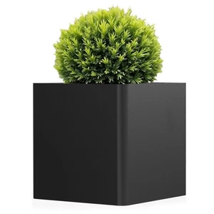 Large Metal Square Planter 24" L x 24" W x 24" H, Heavy Duty Black Large Outd... - Picture 1 of 7
