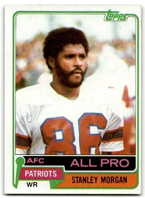 1981 Topps #290 Stanley Morgan New England Patriots - Image 1 of 2