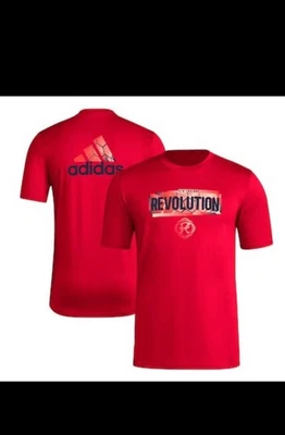NWT Adidas New England Revolution Pre-Game Shirt Red Women's 2XL Soccer Jersey - Image 1 of 4
