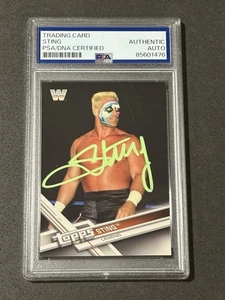 STING 2017 TOPPS WWE THEN NOW FOREVER SIGNED AUTOGRAPHED CARD PSA/DNA CERTIFIED - Picture 1 of 2