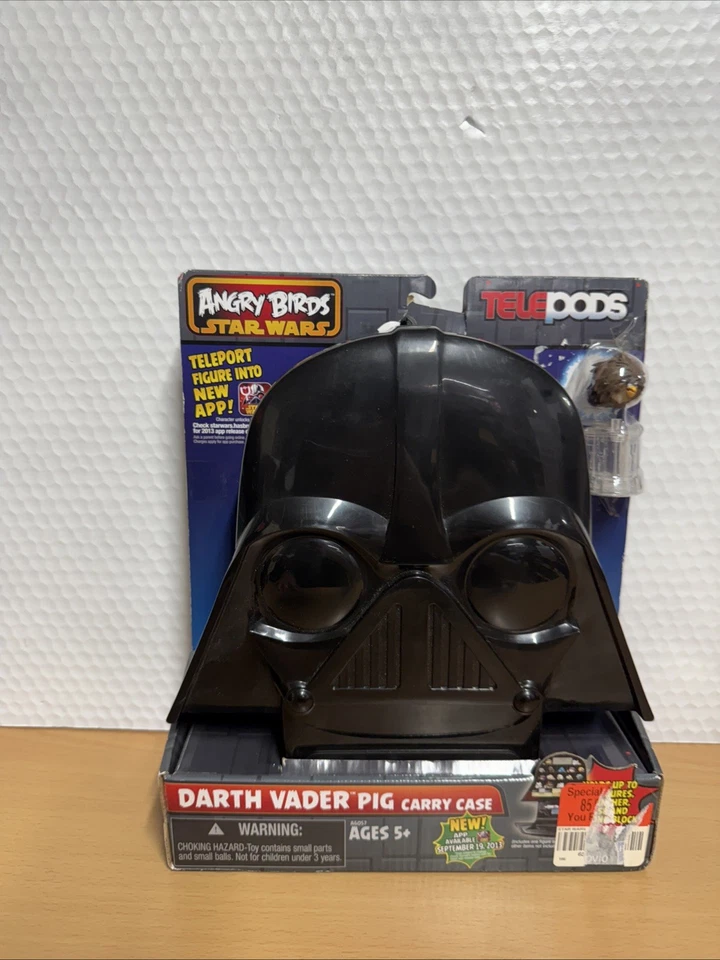 Star Wars Angry Birds Telepods Darth Vader Pig Carry Case 7 Figures 2 Stands