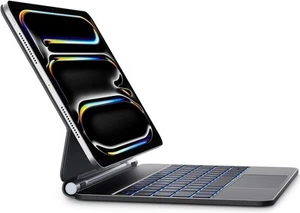 Earto Tastatur Hülle für iPad Pro 11 M4 2024 Magic Keyboard QWERTZ 7-Farben Tast - Bild 1 von 13