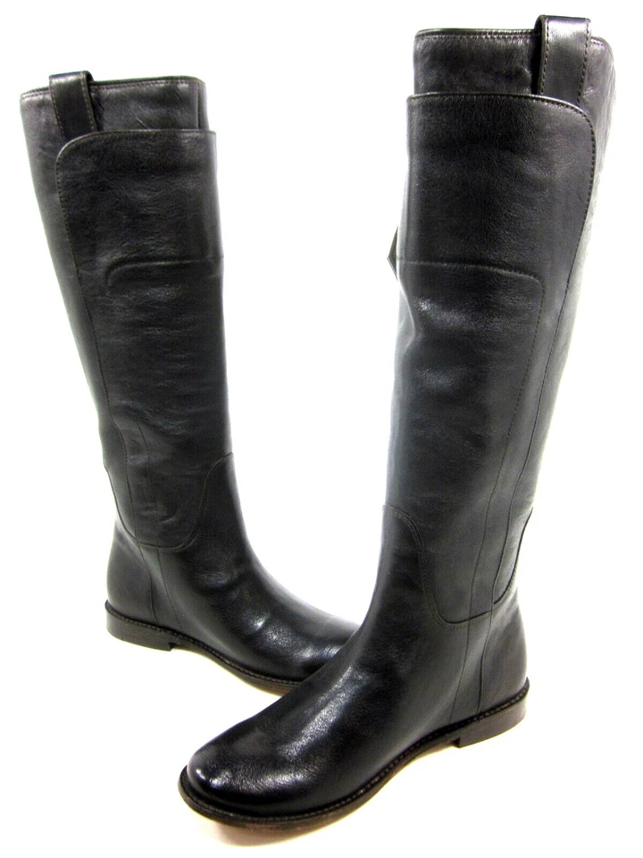 Frye BOOTS Paige Tall Riding Dark Brown Calf Leather BOOTS 77535 Sz 6