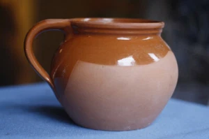 pot à graisse rillettes en grès vernissé ancien terre cuite - Photo 1/7