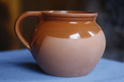 pot à graisse rillettes en grès vernissé ancien terre cuite - Photo 1/4
