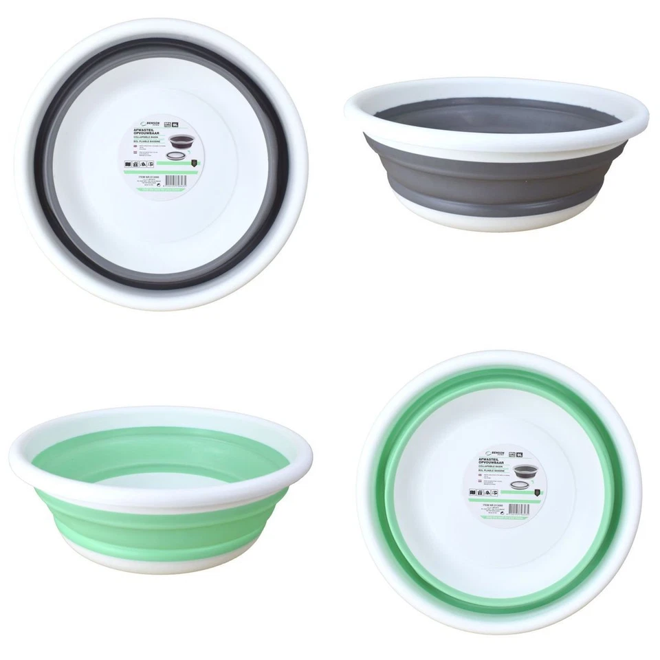 Faltschüssel Universal Spülschüssel 9L Ø37cm grau oder türkis extra flach - Bild 1 von 1