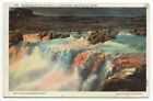 Shoshone Falls At Night Illuminated Twin Falls Id C1930s Postcard - Idaho