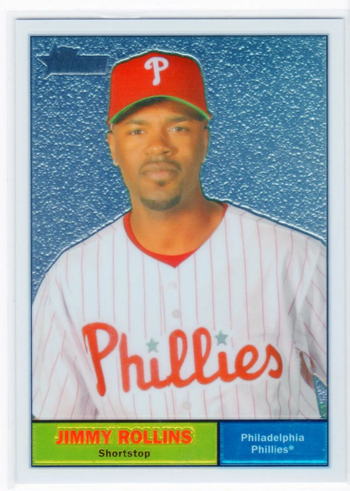 2010 Topps Heritage Chrome #C30 Jimmy Rollins /1961 - Image 1 of 1