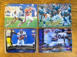 4 card lot Terrell Davis-1997 Fleer #275-1998 Fleer #98-1998 UD #50-1998 UD #69 - Picture 1 of 2