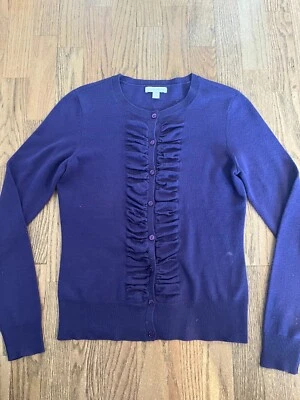 NUEVA YORK Y COMPAÑÍA MANGA LARGA ABOTONADA CÁRDIGAN TOP S MORADO Foto 1 de 4