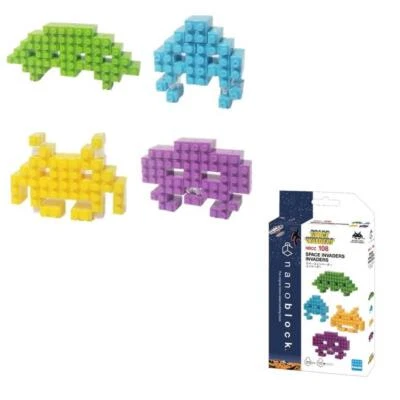 Nanoblock Character Collection Series - NBCC_108 Space Invaders Set - Image 1 of 4
