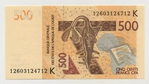 West African States 500 Francs 2012 Pick 719K UNC Uncirculated Banknote - Picture 1 of 2