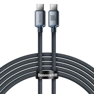 Baseus PD 100W Type-C USB C Fast Charging Data Cable For Samsung Huawei Xiaomi - Image 1 of 4