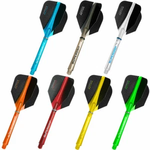 3 Sets Harrows Retina Dart Flights + 3 Sets Supergrip Stems Shafts Combo Kit - Picture 1 of 8
