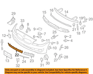 BMW OEM 14-16 528i xDrive Front Bumper Grille Grill-Center 51117331724 - Picture 1 of 2