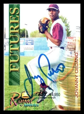 2000 Royal Rookies FUTURES AUTO #7 Jovanny Cedano /4950 - Image 1 of 2