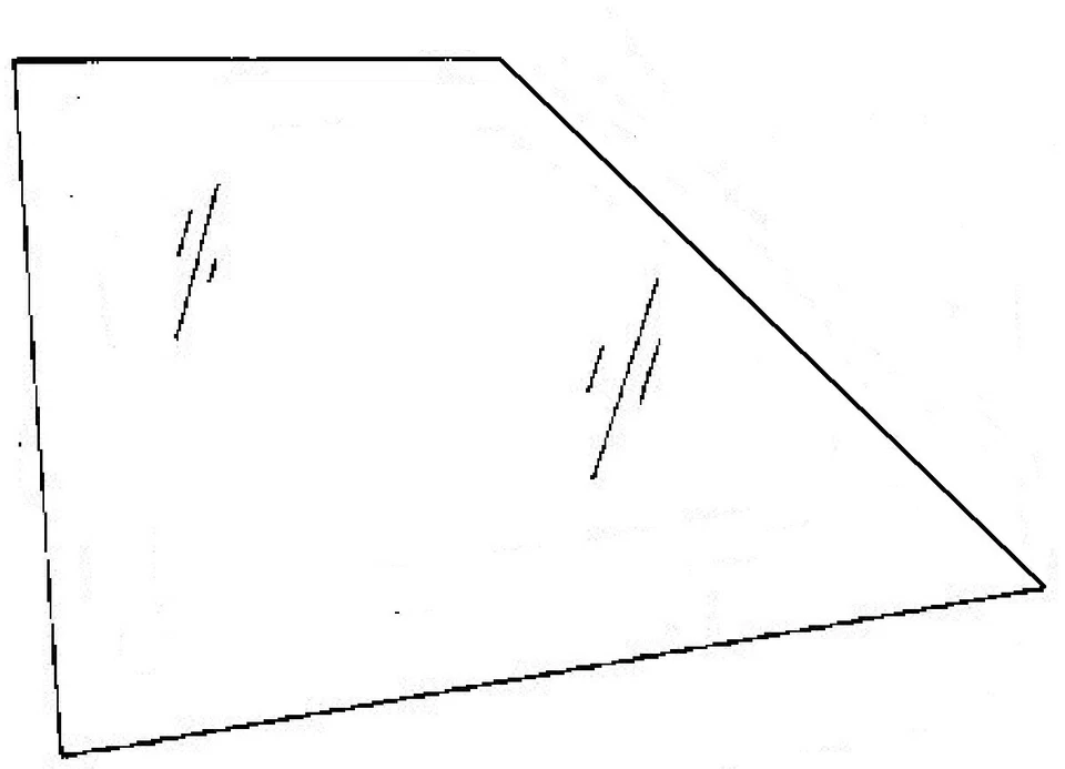 Fits Subaru GL-10 1989 2 Door Coupe Passenger Right Side Rear Quarter Glass - Image 1 of 1