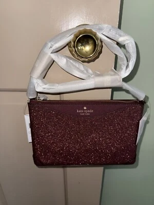 Bolso Bandolera Kate Spade K4624 Tela Brillo Nova Profundo Nuevo con Etiquetas Foto 1 de 4