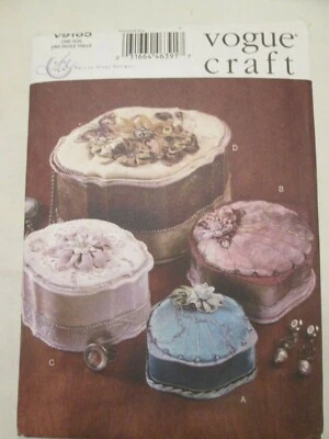 Vogue 9165 Mary Jo Hiney Designs Decorative Embellished Boxes Craft Pattern UC - Image 1 of 2