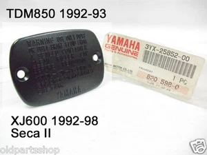 Yamaha XJ600 Master Pump Cover NOS TDM850 Cylinder Reservoir Cap 3YX-25852-00 - Picture 1 of 1