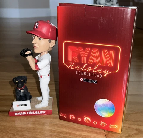 BRAND NEW St. Louis Cardinals SGA Ryan Helsley Purina Pooches Bobblehead! Cover
