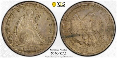 1875-S/S TWENTY CENT *PCGS AU53* Attractive Toning *SUPER FAST FREE SHIPPING!! - Image 1 of 4