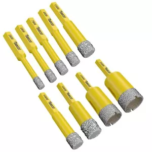 SabreCut Dry Diamond Drill Tile Bits Professional Long Life Porcelain 5mm-25mm - Picture 1 of 12