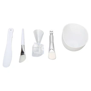 DIY Facial Mask Tool Silicone Brush Soft Bristle Brush Mixing Bowl Spatula - Picture 1 of 12