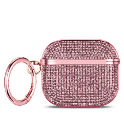 Funda de lujo con diamantes brillantes para Apple AirPods Pro AirPods 4 3 2 Foto 1 de 4