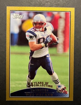 2009 Topps Gold #51 Wes Welker #’d/2009 - New England Patriots (j) - Image 1 of 2
