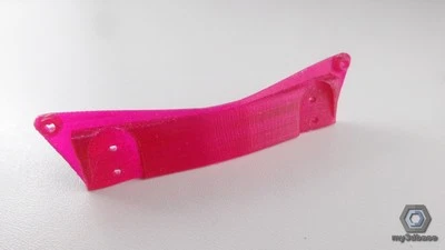 MARKENLOS Halterung/Ausrichthilfe/ paddle mount ROT Transp./ RED PS4 Paddles **my3dbase**