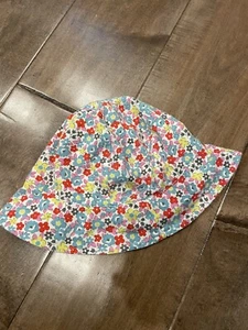EUC Mini Boden Baby Toddler, 12-24 Months, Reversible Flowers Bucket Sun Hat - Picture 1 of 2