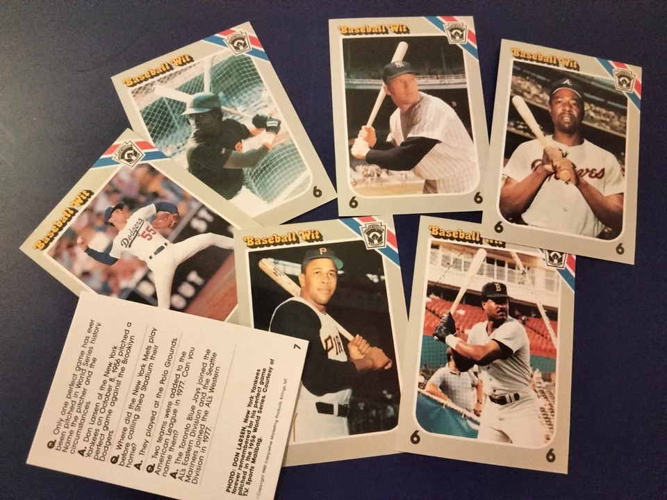 1991 Baseball Wit MLB⚾ H.O.F. trivia cards pack fresh (you pick) Free Ship - Image 1 of 2