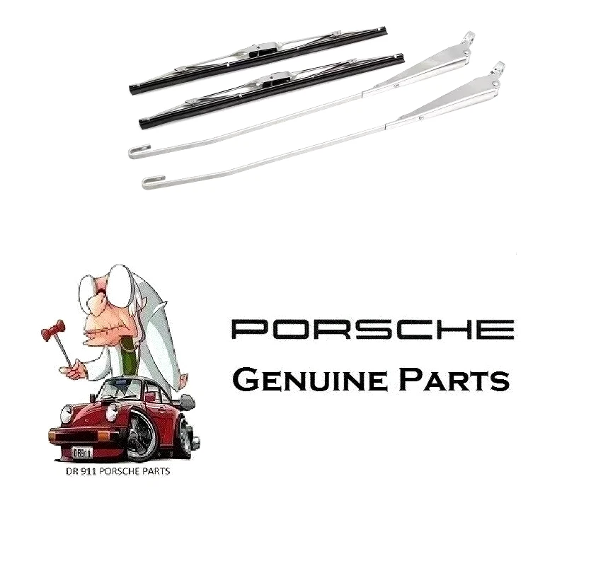 CONJUNTO DE LIMPADOR DE PARA-BRISA PORSCHE 911 912 OER AÇO INOXIDÁVEL 1969 A 1983 - Imagem 1 de 1