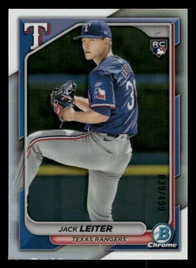 2024 Bowman Chrome JACK LEITER REFRACTOR /499 RC #70 - Picture 1 of 2