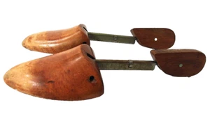 RARE - VTG 1940s MCM Men's Adjustable Wood Shoe Tree Shoe Stretcher #3 - Picture 1 of 7