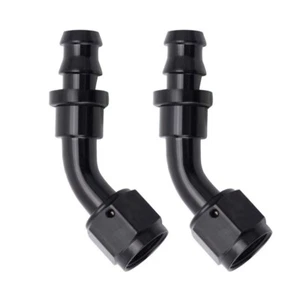 Adaptador de línea de aceite/combustible de barra accesorios de extremo de manguera de bloqueo a presión An6 An8 An10 de 2 piezas - Imagen 1 de 11