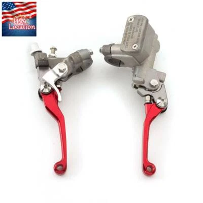 For Honda CR125R CR250R CR500R CRF150R Brake Master Cylinder Reservoir Levers US - Изображение 1 из 4