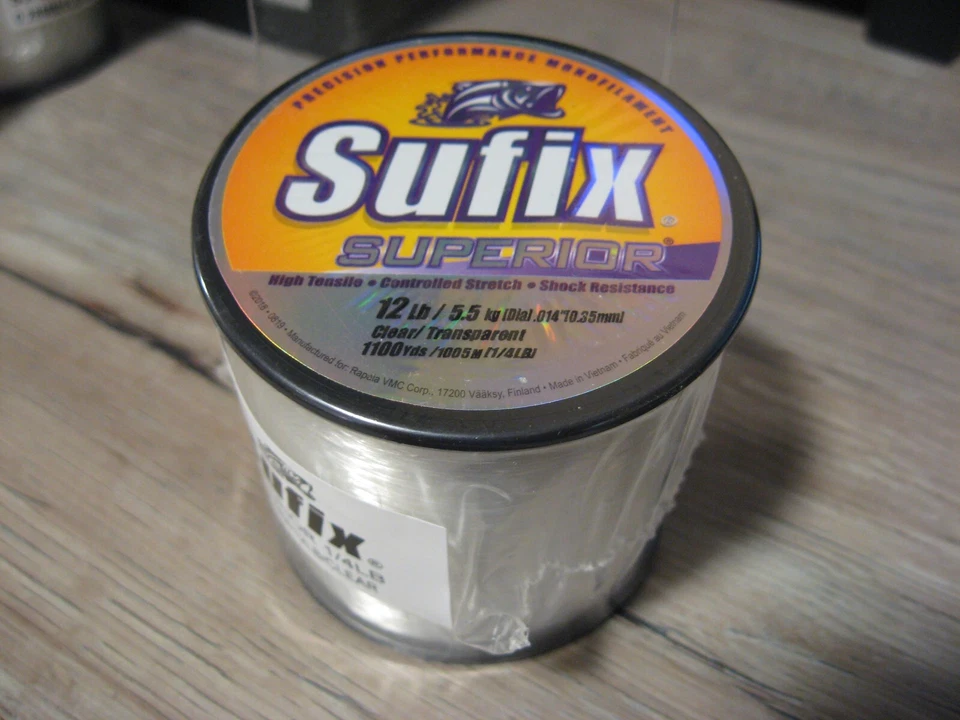 Sufix Superior Clear Monofilament Line 12lb 1100yds