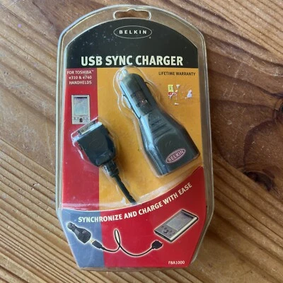 Cargador de sincronización USB Belkin con USB CLA para Toshiba e310/e740 Foto 1 de 4