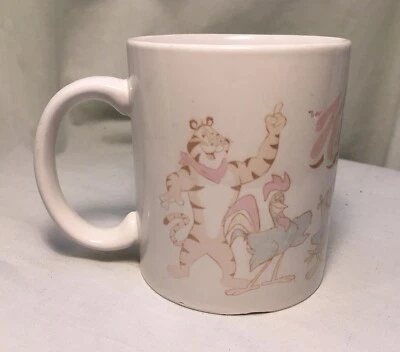 VTG Kellogg’s Faded Coffee Mug W/ Characters Has Chips 3 3/4” Tall By 3 1/8” Top - Image 1 of 4