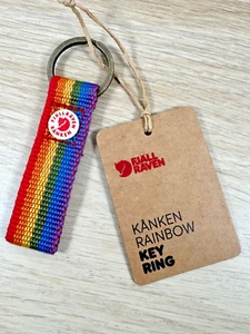 Fjällräven Kanken Rainbow Schlüsselanhänger im Regenbogenmuster Key Ring FJÄLL RABE - 1001 - Bild 1 von 3