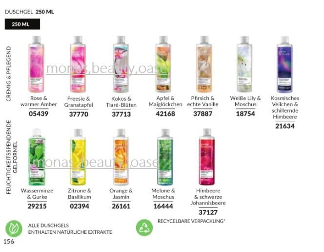 Avon Senses 20x 250ml Damen Set Paket Senses Duschgel Creme gemischt Wellness